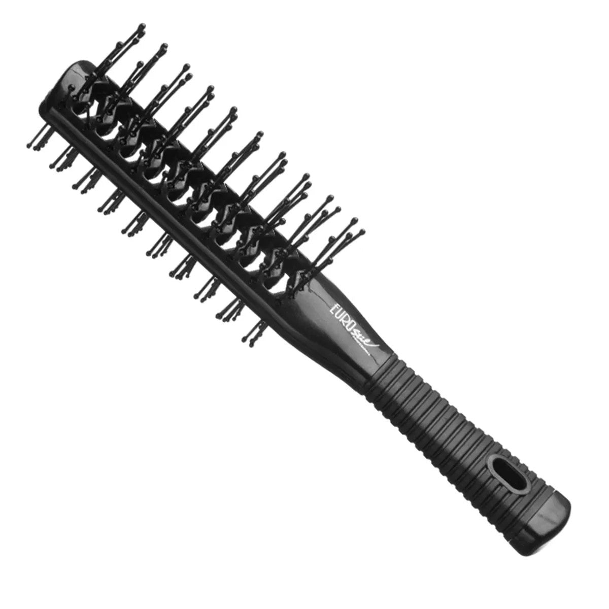 Eurostil Skeleton Brush Double Hand Kumitunneli Musta Musta 1un
