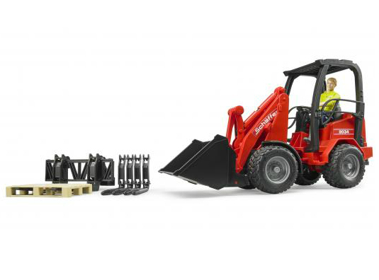 Bruder Schäffer Compact loader 2630 with figure and accessories