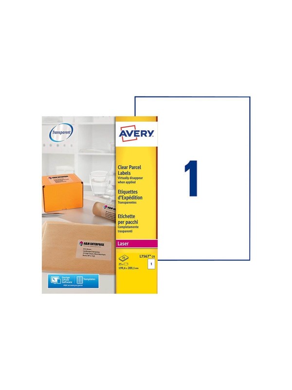 Avery - labels - 25 label(s) - A4