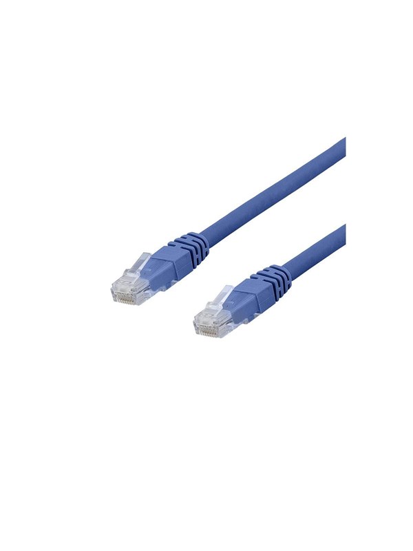Deltaco Cat6a UTP RJ45 3m -verkkokaapeli, sininen
