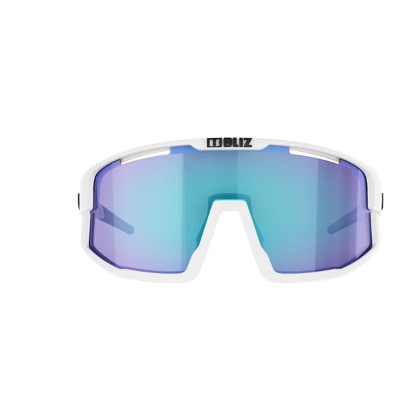 Bliz Vision Matt White, Smoke With Blue Multi