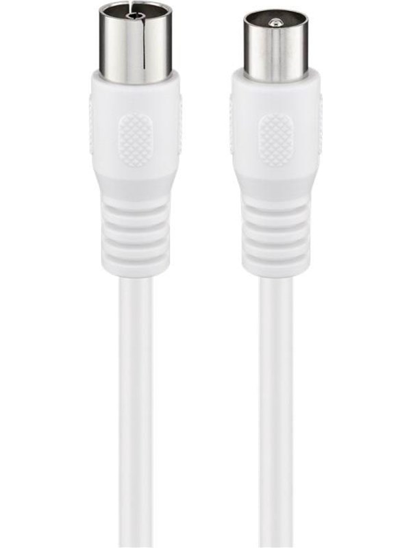 Goobay Antennkabel (Class A+, >95 dB), 3x skärmad koaxial-plugg > koaxial-plugg (helt skärmad)