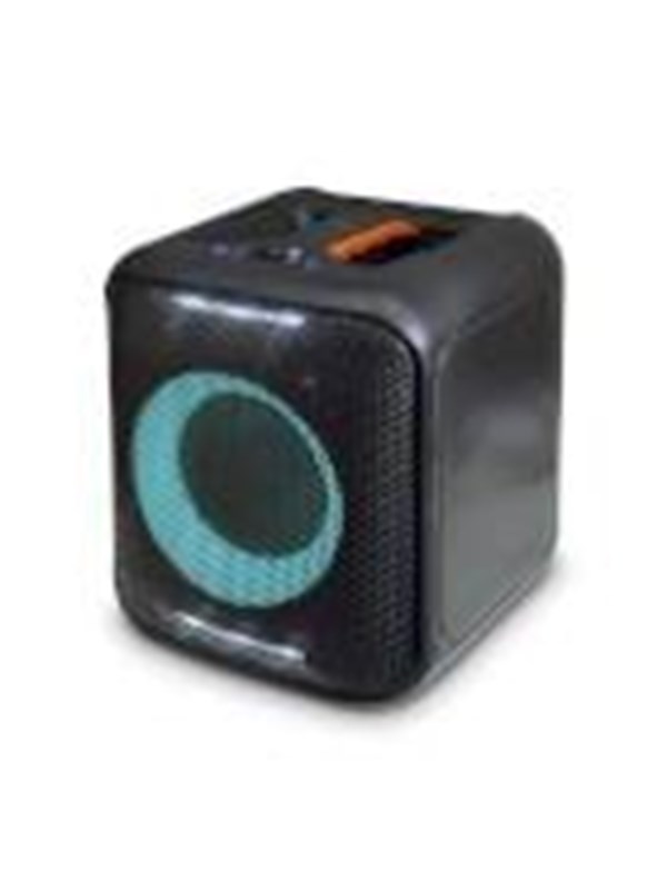 Nedis Bluetooth® Party Speaker | Akun 1 käyttöaika vakiokäyttö: 300 min | 150 W | Kahva | Juhlavalot | Linkitettävä | Taajuuskorjain | Musta / Oranssi