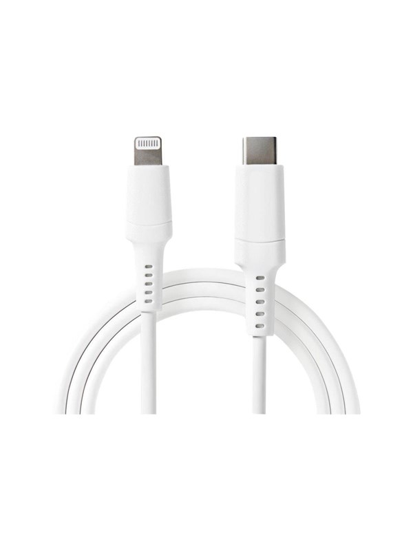 Nedis Lightning Kaapeli | USB 2.0 | Apple Lightning 8-Pin | USB-CTM Uros | 480 Mbps | Niklattu | 2.00 m | Pyöreä | PVC | Valkoinen | Laatikko