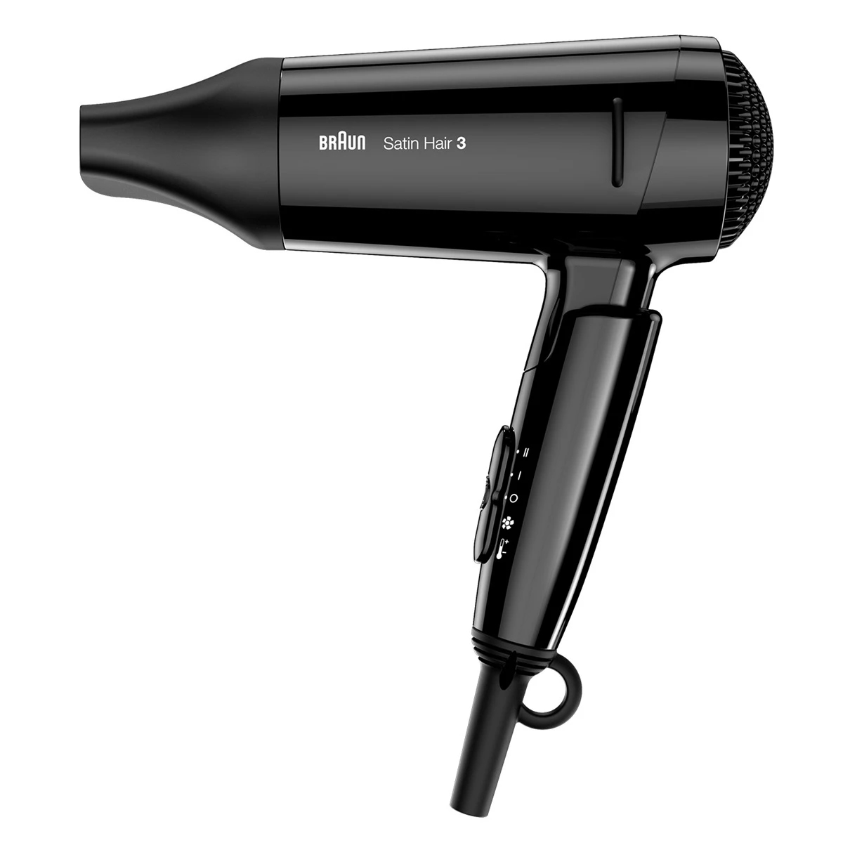 Braun Satin Hair 3 HD350, 1600 W -hiustenkuivaaja, musta