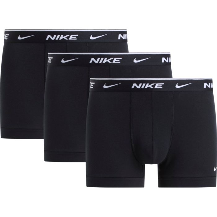 Nike Essential Cotton Stretch Trunk 3PK K. S Musta Miehet