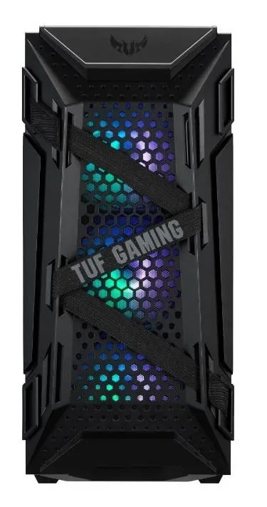 ASUS TUF Gaming GT301-miditornikotelo ikkunalla, RGB-valaistuksella, musta