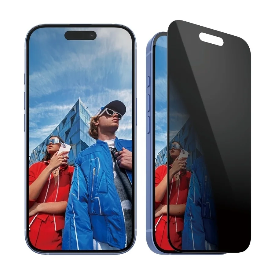 PanzerGlass ® 2-Way Privacy Screen Protector iPhone 16 | 15 | Ultra-Wide Fit w. EasyAligner, Apple, Apple - iPhone 16, Apple - iPhone 15, Asennus kuivana, Naarmuuntumisenkestävä, Iskunkestävä, Läpinäkyvä, 1 kpl
