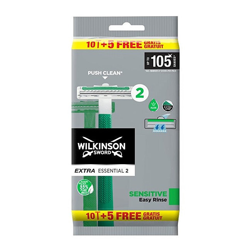 Wilkinson Sword Extra 2 Sensitive kertakäyttöpartahöylä 15 kpl