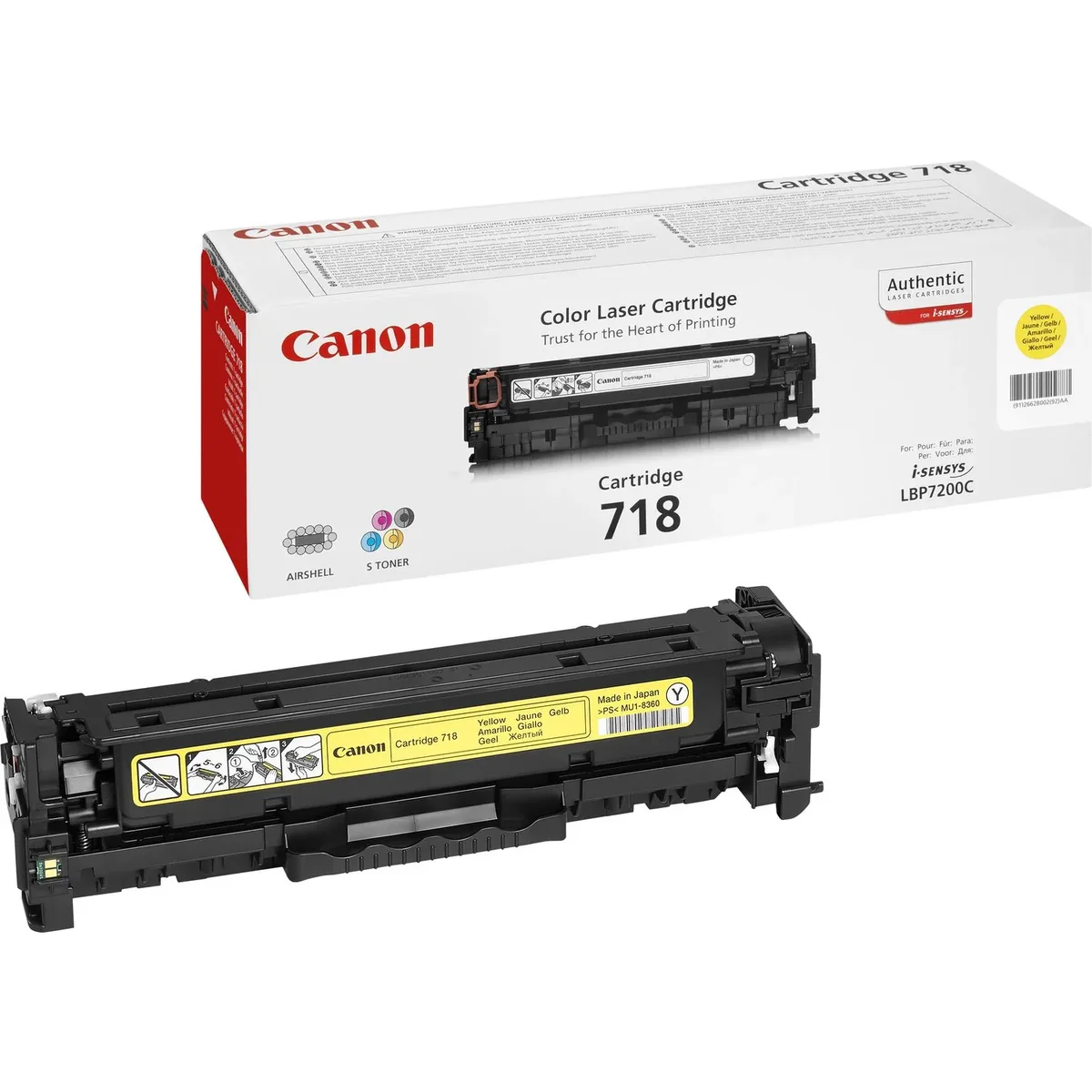Canon CRG 718-laservärikasetti, keltainen