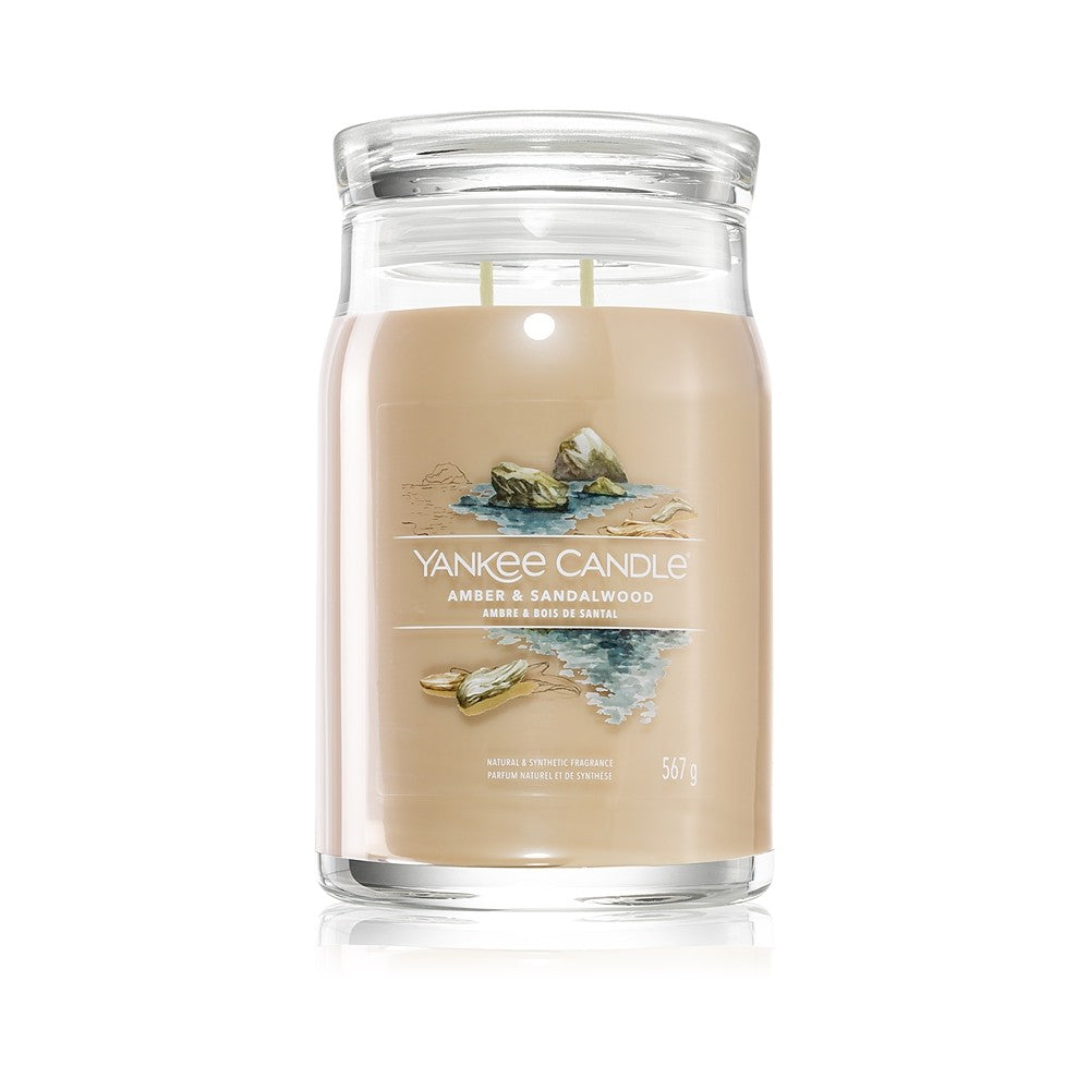 Yankee Candle Amber and Sandalwood Signature kynttilä (meripihka ja santelipuu) - 567g