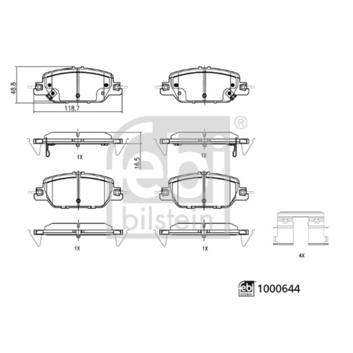 Jarrupalat, levyjarru FEBI BILSTEIN 1000644