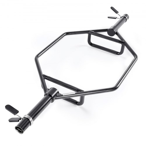 VEVOR Trap Bar Hex Bar, 50mm Hex Barbell, 360 kg Capacity Shrug Bars with Knurled Grips, Weightlifting and Strength Training Equipment, Home Gym for Squats, Deadlifts, Shoulder Presses, Black