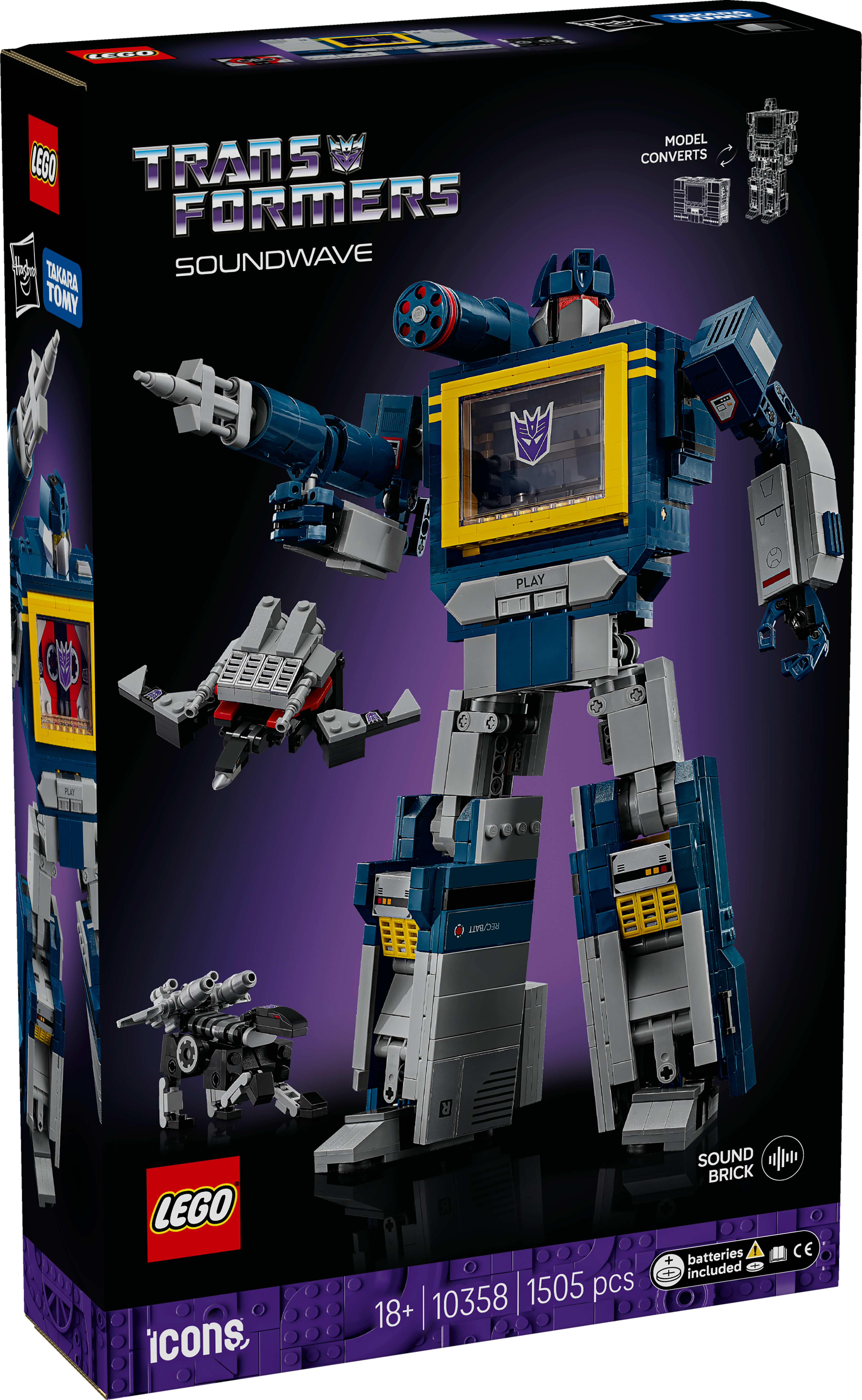 LEGO Icons 10358 Transformers: Soundwave