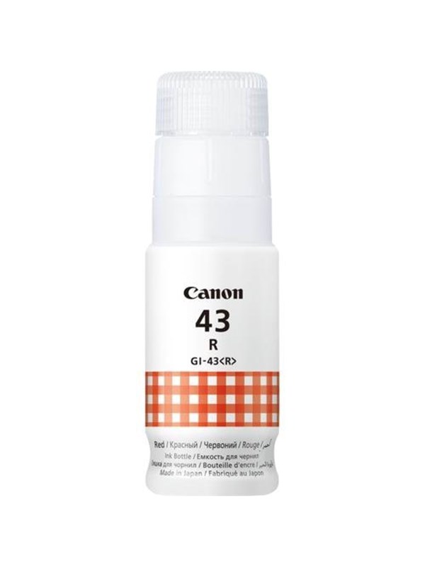 Canon GI-43R -mustepullo, 60 ml, punainen