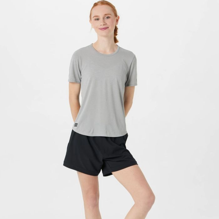 Saucony Stopwatch SS Tee K. XS Harmaa Naiset