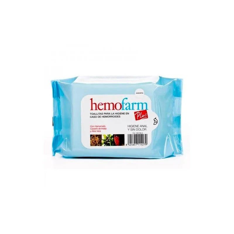 Hemofarm Plus Kosteuspyyhkeet 20 pussia