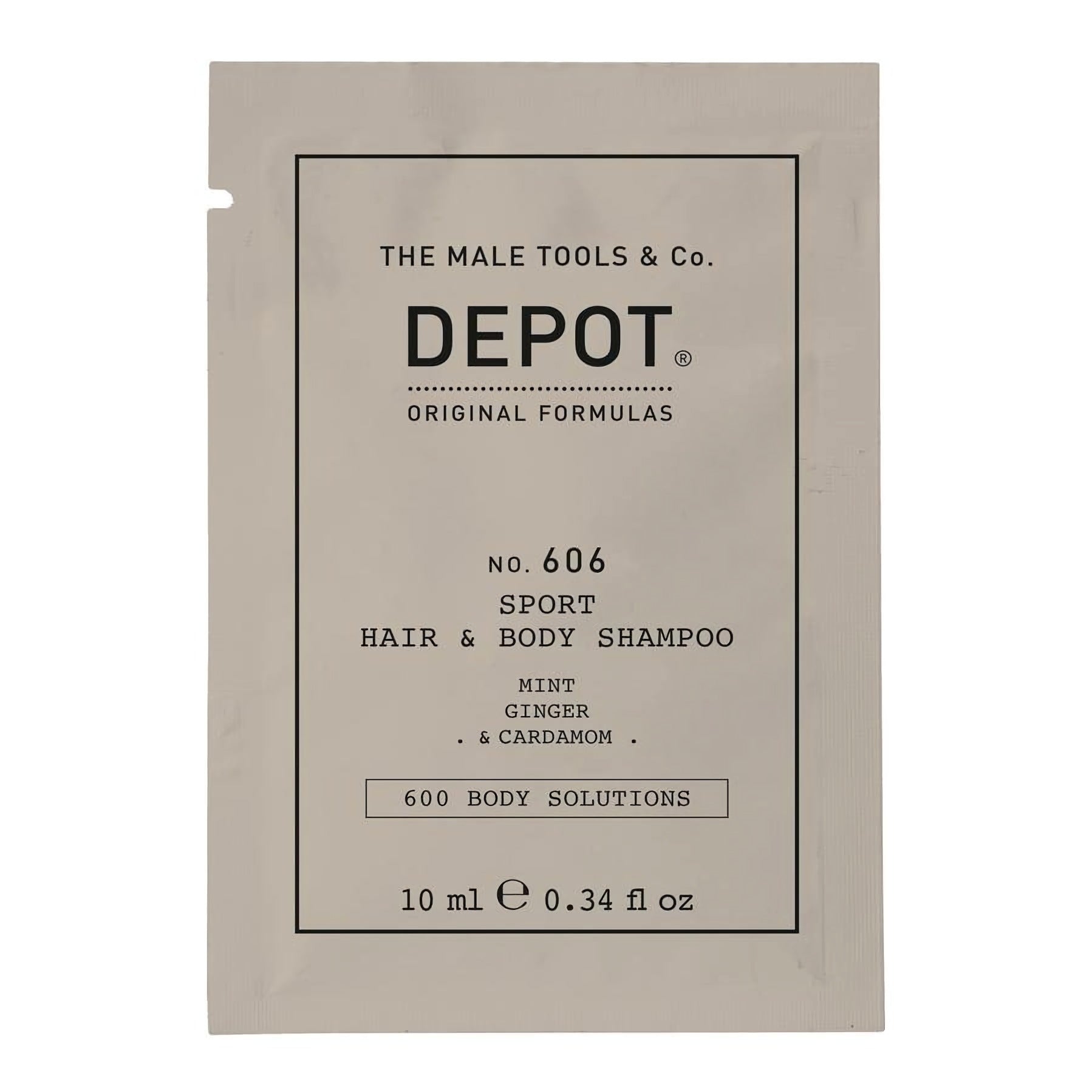 Depot 600 nro 606 2 in 1 Suihkugeeli ja shampoo Botanical Complex 10 ml