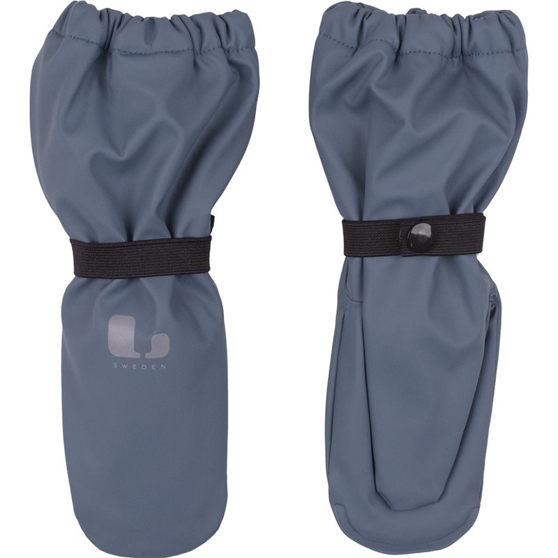 Lindberg Varekil Rain Mitten, Fleece Blue - 1-2 y