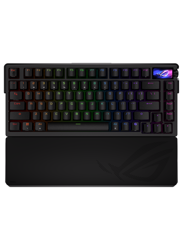 ASUS ROG Azoth Extreme 75% - Wireless DIY Custom RGB - Pelinäppäimistö - ilman numpadia - Pohjoismainen - Musta