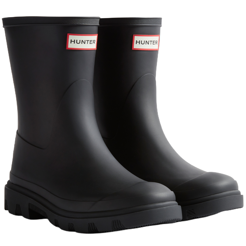 Hunter Boots Downpour Short Boot Black