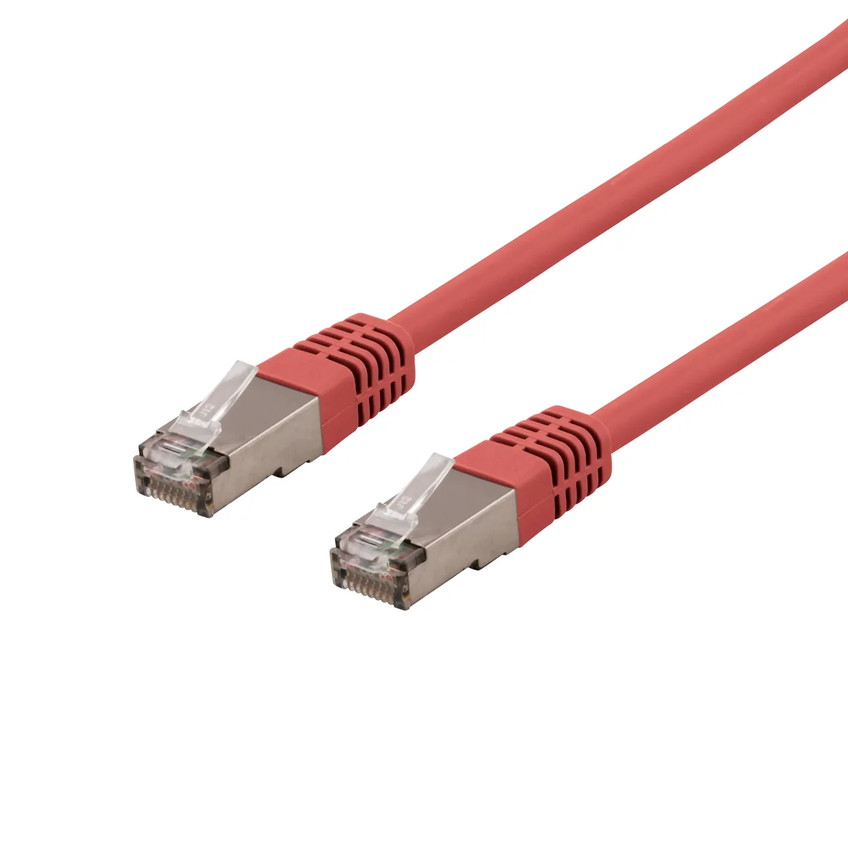 Deltaco Cat6 S/FTP LSZH RJ45 2m -verkkokaapeli, punainen