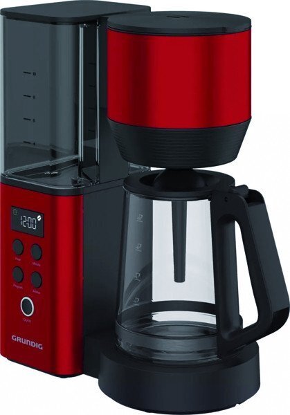 Tippakahvinkeitin Grundig KM 8440, 1,25 l, 1150 W, ohjelmoitava, punainen
