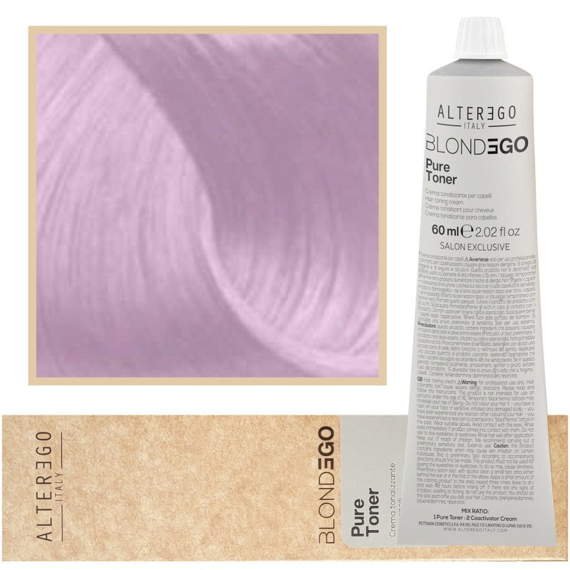 Alter Ego Biondoego Pure Color -viilentävä sävy 60 ml platinanvaalea
