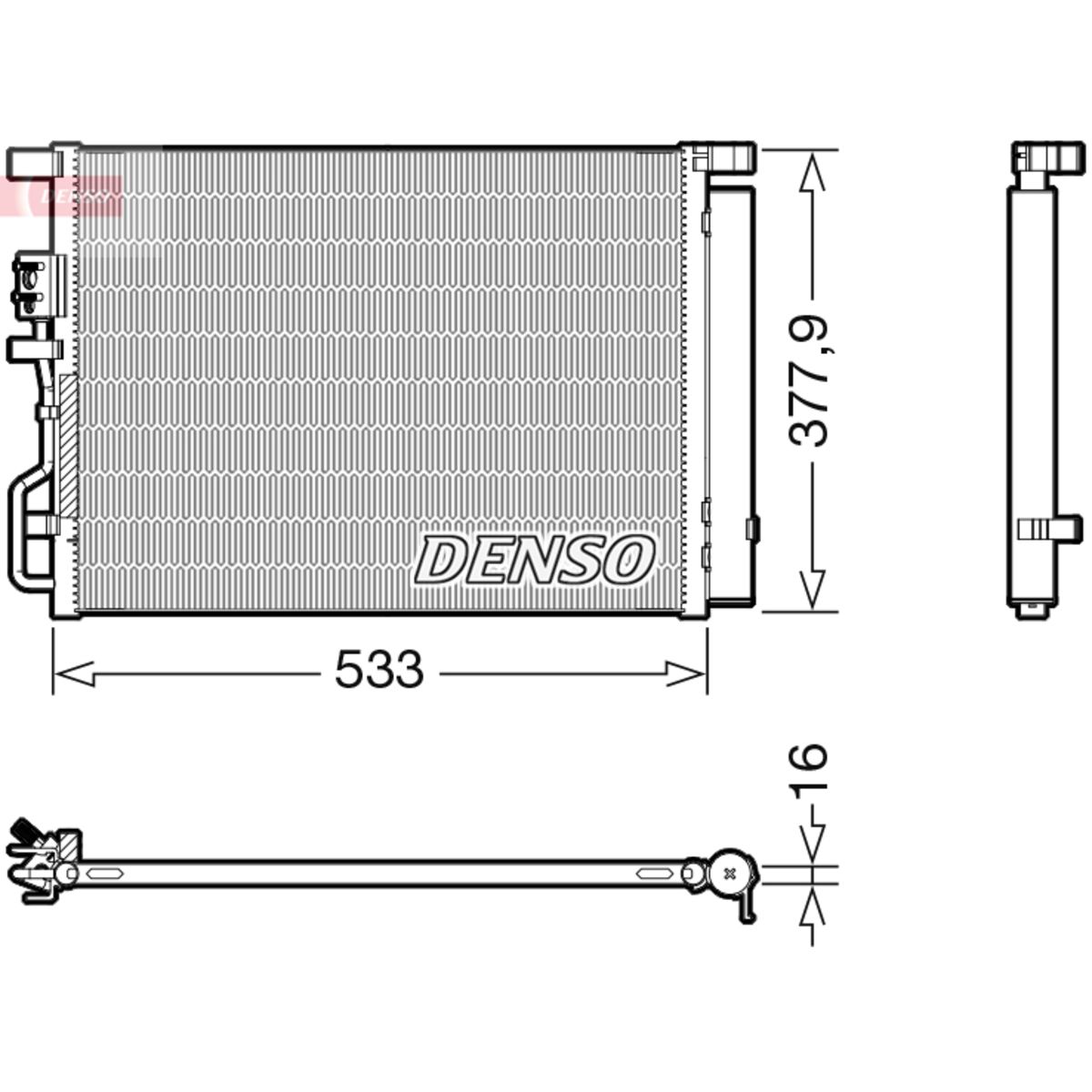 Lauhdutin, ilmastointilaite DENSO DCN41018