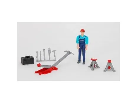Bruder Figure set garage equipment toy