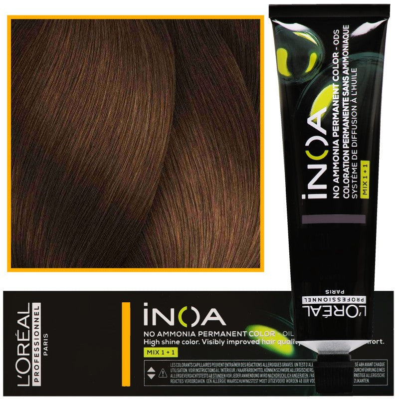 Loreal Inoa hiusväri 60ml 6.34 Tumma Kultakuparinen Blond