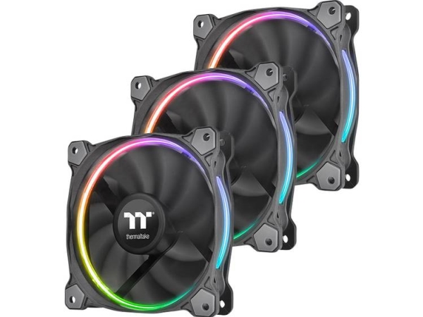 Thermaltake Riing 14 RGB TT Premium Edition, 140 mm, PWM, hydraulinen laakeri, RGB -tuuletinsarja, 3 kpl, musta