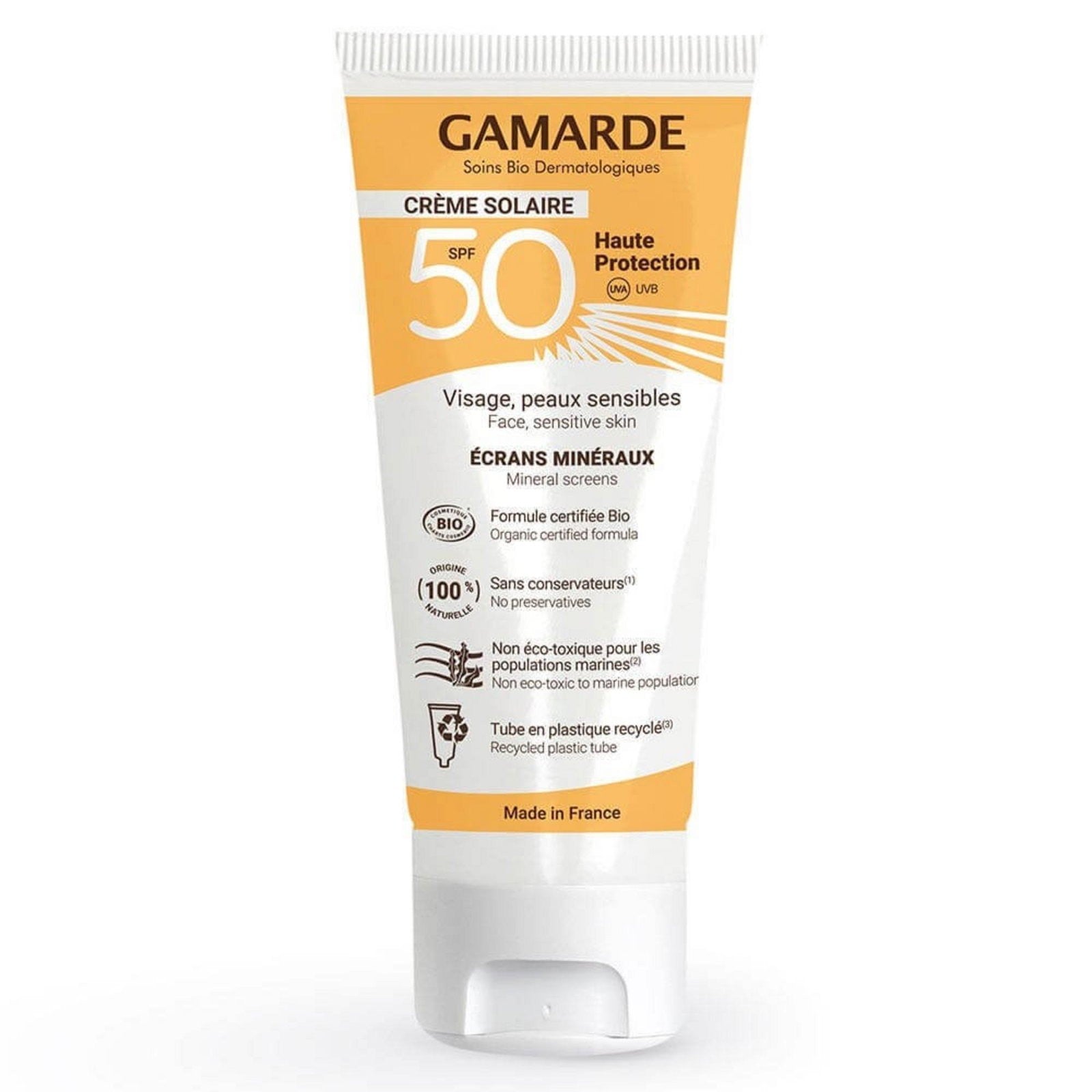 Gamarde Sun Cream SPF50 rypäleen UVB High Protection 40ml