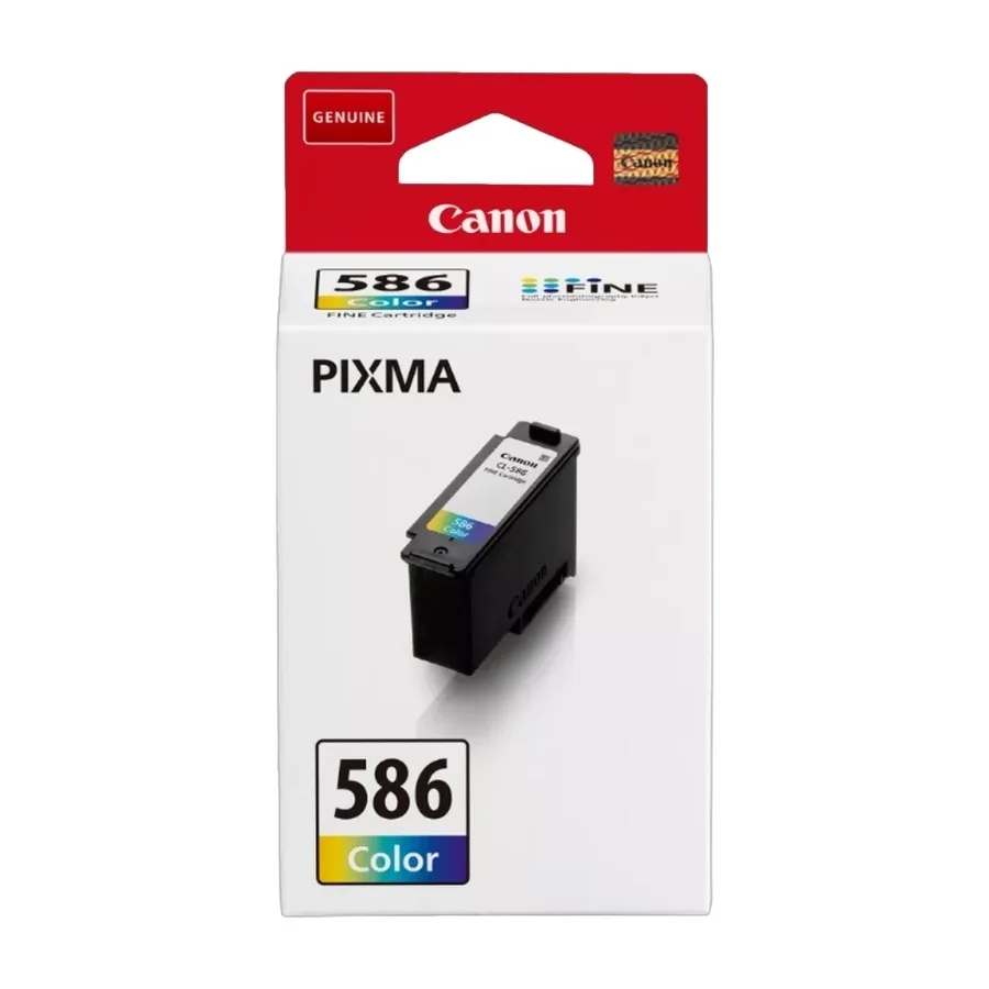 Canon CL-586-mustekasetti, 10 ml, syaani, magenta, keltainen