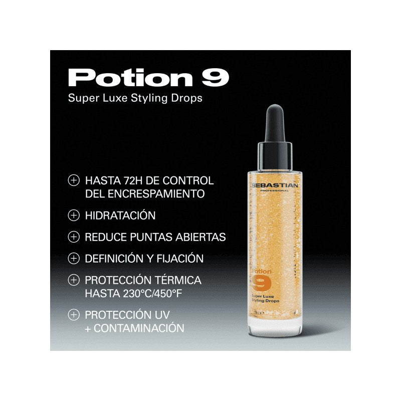 Sebastian Professional Potion 9 Muotoilutipat Hybridikevyt Hoito Monilla Hyödyillä 30ml