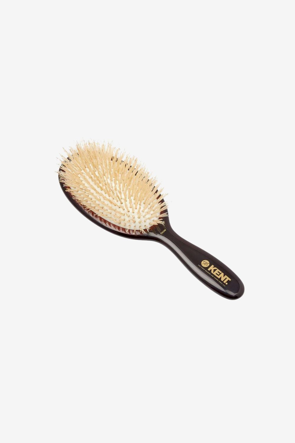 Kent Brushes Classic Shine Medium Soft White Pure Bristle Hairbrush