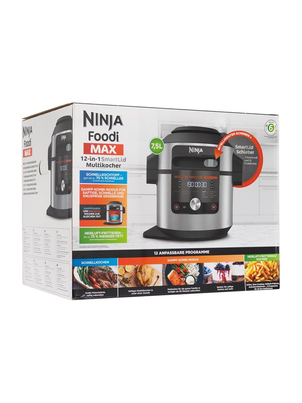 Ninja OL650EU monitoimikeitin 7.5 L 1760 W Musta, Ruostumaton teräs