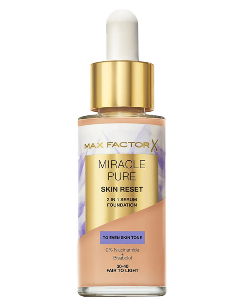 Max Factor Miracle Pure 2In1 Skin Reset Serum Foundation 02 Fair to light - 30 ml