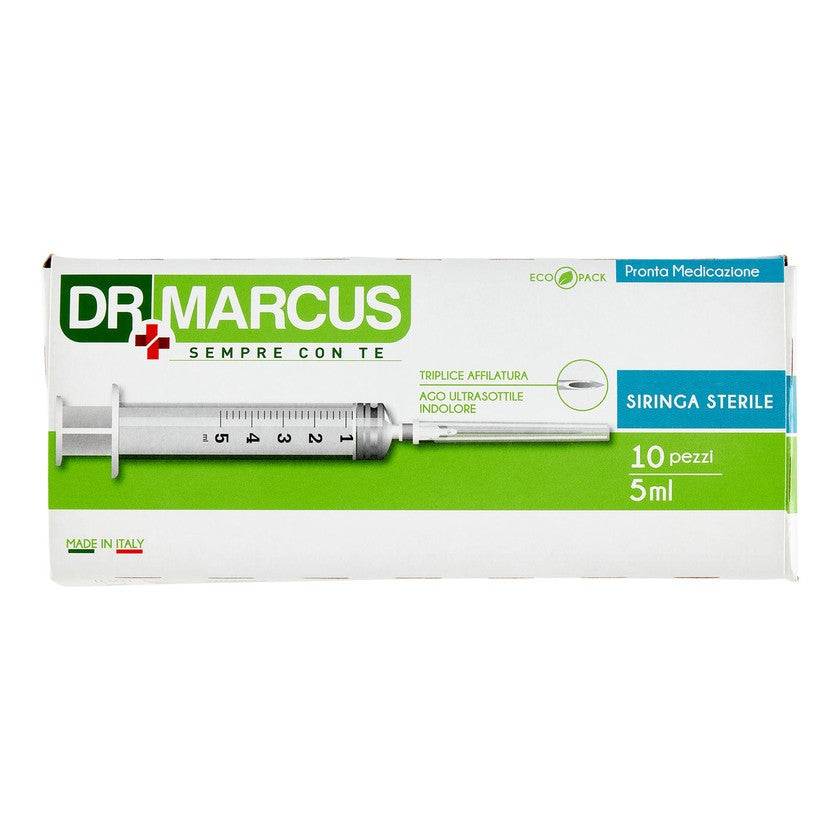 Dr Marcus Steriilit ruiskut 10 kpl:n setti, 5 ml