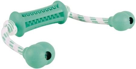 Trixie Denta Fun Stick with Rope - Mint Flavour 9x37cm
