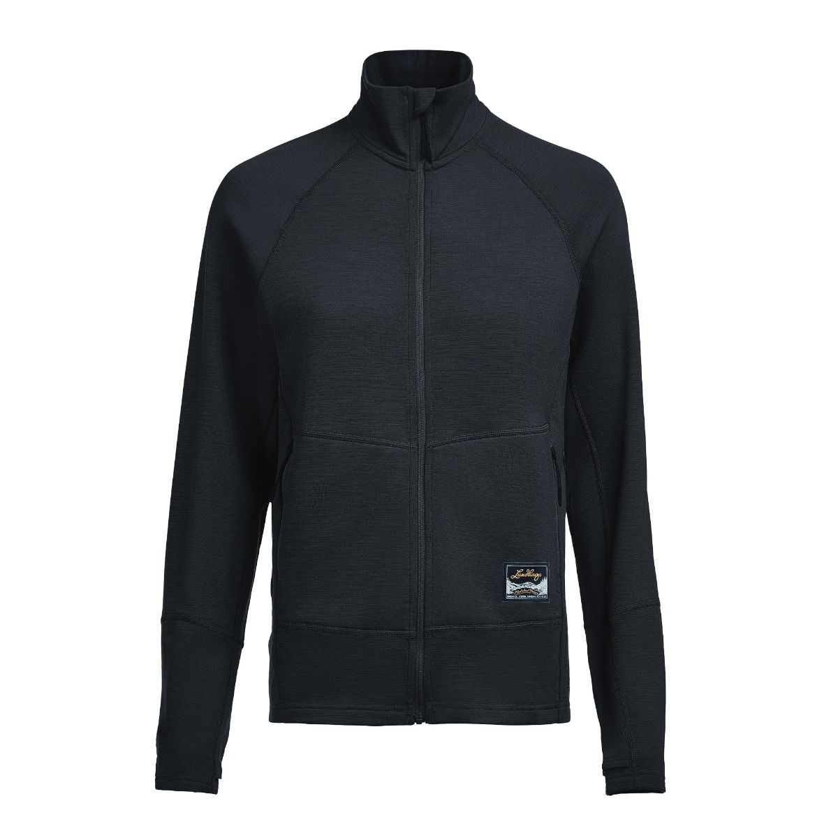 Lundhags Tived Merino Full Zip W, välikerros, musta