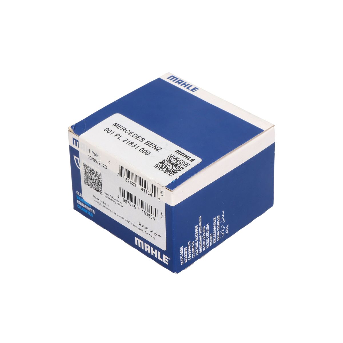 Kiertokangen laakeri MAHLE 001 PL 21831 000