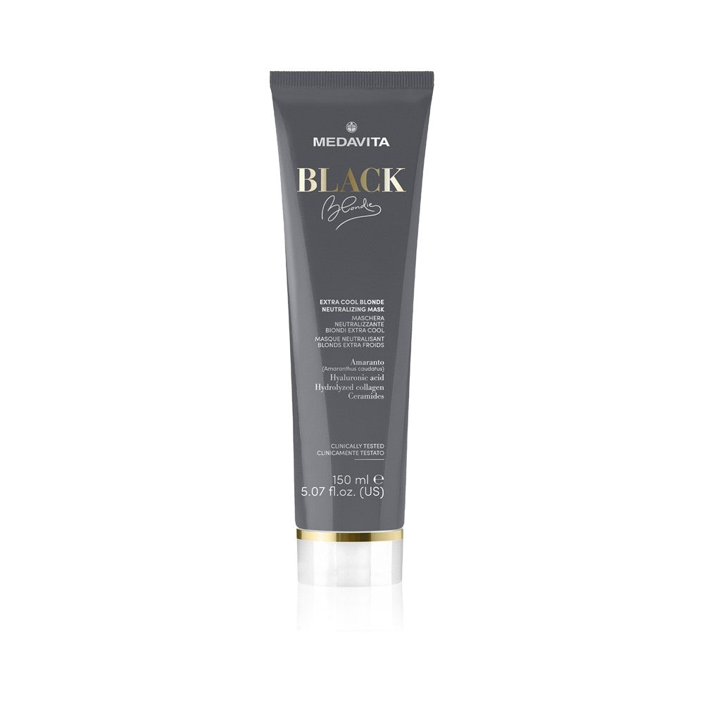 Medavita Musta Blondi Extra Viileä Blondi maschera Luonnollinen neutraloija värjätyille hiuksille 150 ml