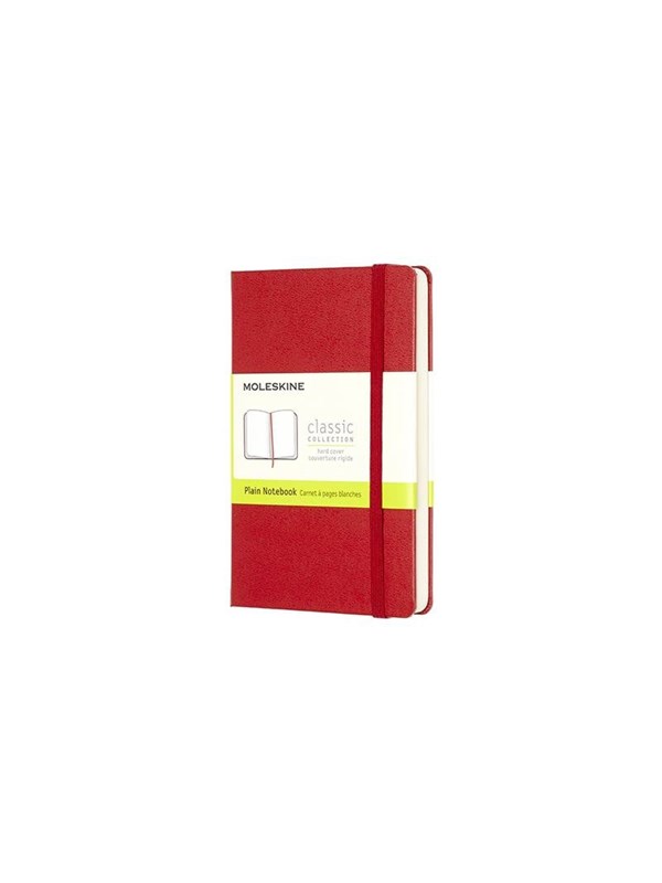 Moleskine Pocket Plain Hardcover Notebook Scarlet Red
