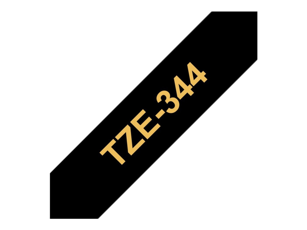 BROTHER TZE344 tape gold/black 18mm  8m