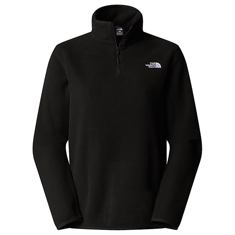 The North Face W Glacier Fleece 1/4 Zip Jacket Tnf Black - XL