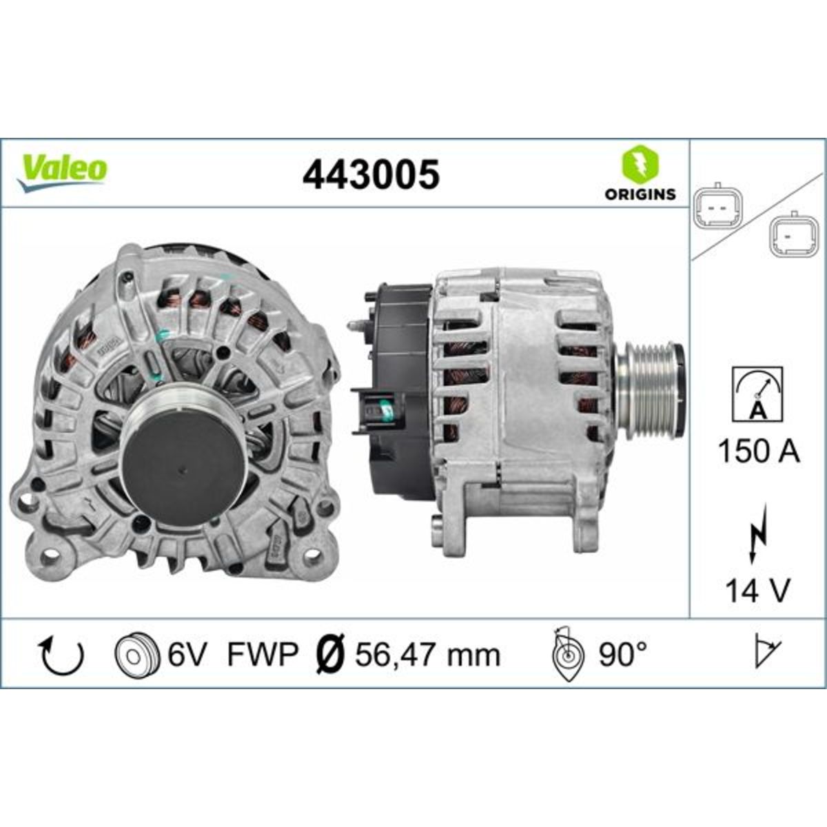 Laturi VALEO 443005