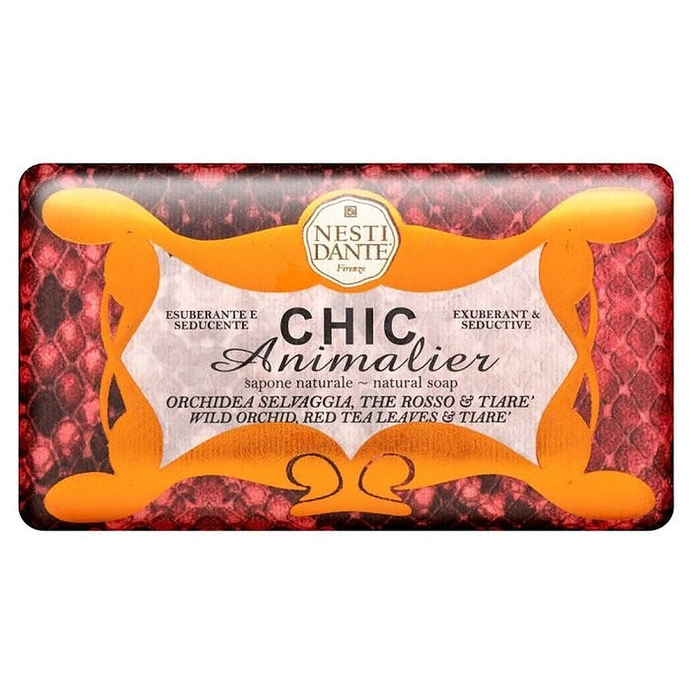 Nesti Dante Chic Animalier Pitone Rosso 250 g — Sapone Naturale