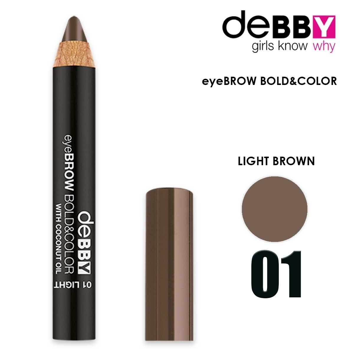 Debby Eyebrow Bold&Color 01 - Vaalea Ruskea