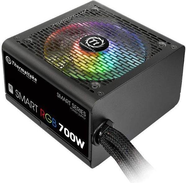 Thermaltake Smart RGB 700W Virtalähde - 700 Watt - 120 mm - ATX - 80 Plus Valkoinen sertifioitu
